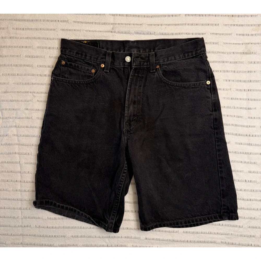 Vintage Levis 550 Relaxed Fit Denim Shorts Mens 31 Black100% Cotton Jean Shorts